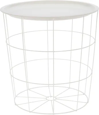 Produktbild von Home&Styling Collection Tisch, Metall, 40x40 cm, weiß