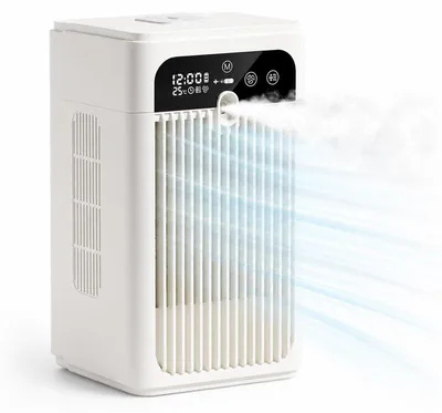 Produktbild von Mini Luftkühler 3-in-1, 30000mAh, 500ml Tank, 20dB leise, Nebel & Ventilator, Typ-C – für Schlafzimmer & Schreibtisch
