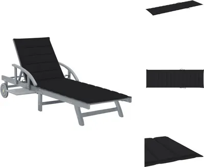 Produktbild von vidaXL Sonnenliege mit Auflage Akazie Massivholz -  Sonnenliegen