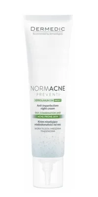 Zdjęcie produktu dla Dermedic, Normacne Preventi, Krem niwelujcy niedoskonaoci na noc, 40 ml