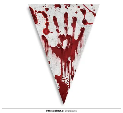 Obrázek produktu pro Girlanda krvavé otisky - PVC - Halloween - 300 cm