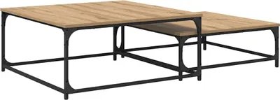 Obrázek produktu pro vidaXL Konferenční stolek, 2 ks, Artisan, dub, dřevotřísková deska