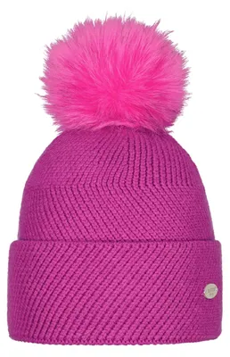Produktbild von BARTS Rosamaria Beanie Damen Mütze mit Bommel pink