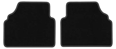 Produktbild von Velours-Fußmatten Hinten für Opel Meriva A 2002-2010 (Minivan) – 2-tlg, Schwarz, passgenau – Wielganizator LUX