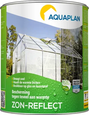 Produktbild von Aquaplan Sonne-Reflekt – Sonnenschutzfarbe – hält Hitze fern – ökologisch – 1 Liter