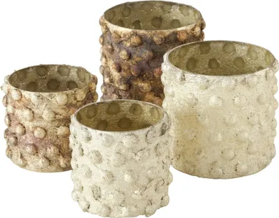 Produktbild von Boltze Gruppe Ulari Windlicht rund sortiert 10-13 cm Set2