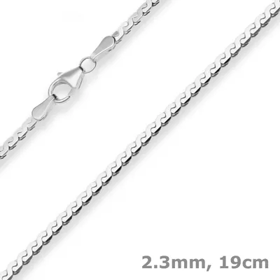 2-3mm-Armband-Fantasiekette-aus-925-Silber-19cm
