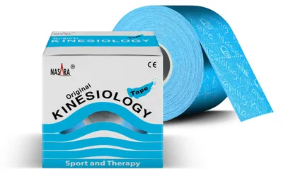 Produktbild von NASARA Kinesiologie Tape (5cm x 5m) in Blau