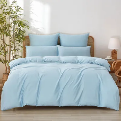 Immagine prodotto di Set di lenzuola in raso, 135 x 200 cm, 4 pezzi, 100% cotone