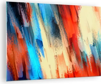 Produktbild von Bilder auf glas - Abstraktion modern - 70x50cm - Glasbilder - Wandbilder - Kunstdruck - zum Aufhängen bereit - Wanddekoration aus Glas - Glas Bilder - Wandbild auf Glas - Einteilig - GAA70x50-4087