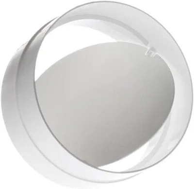 Produktbild von Buisverbinder 125mm mit Rückschlagklappe - Kunststoff