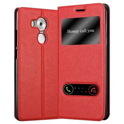 Immagine prodotto di Cadorabo custodia protettiva per Huawei MATE 8 in rosso custodia per cellulare custodia a libro cover case