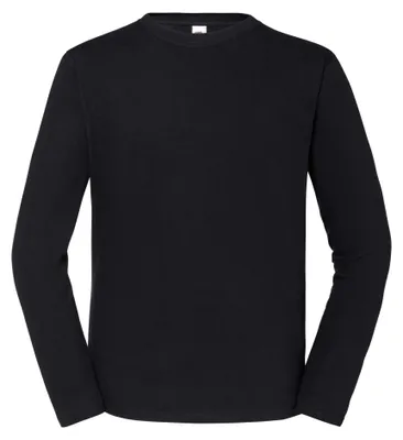 Obrázok produktu pre Fruit of the Loom – Tričko „Iconic 195“ pre mužov/ženy Uni s dlhým rukávom LT2316 (4XL) (čierne)