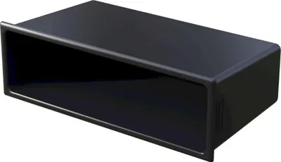 Produktbild von Audioproject A184 - Autoradio Universal Ablagefach 1 DIN Radioblende für VW Golf Passat Polo Lupo Skoda Seat Ford Audi Mercedes ISO