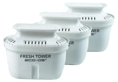 Ersatzfilter für Fresh Tower, 3 Stück, Aktivkohle, BPA-frei