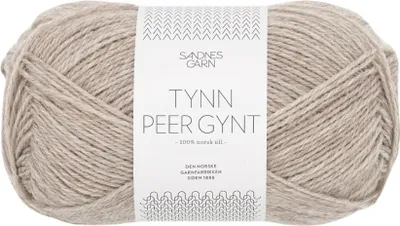 Produktbild von Sandnes Tynn Peer Gynt 50g - Norwegische Wolle 2650 beige mottled