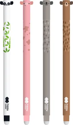 Produktbild von Abnehmbare Radiergummistifte 0,5 mm mit farbigem Gehäuse 4 Stück auf Blister Happy Color HA AKPB4471-3 BK4