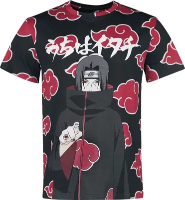 Immagine prodotto di Maglietta Naruto Shippuden - Nuvole di Itachi (stampa in quadricromia) L