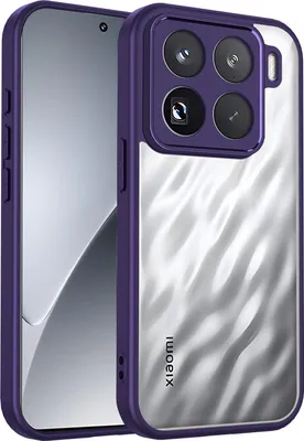 Produktbild von Hülle für Xiaomi 15 Pro Transparente Rückseite TPU Bumper Stoßfest Handyhülle Lila