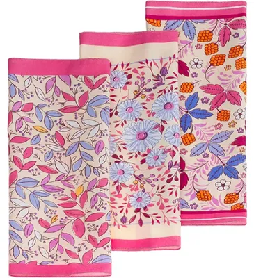 Zdjęcie produktu dla Chusteczka 30x30cm - zestaw 6 sztuk - 30x30 cm - 6 sztuk - Pomarańczowa,Różowa,Niebieska