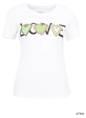 Produktbild von T-Shirt 2780 weiß/grün Größe 36