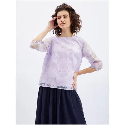 Produktbild von Orsay Hellviolette Damenbluse mit Blumenmuster 631032432000__36