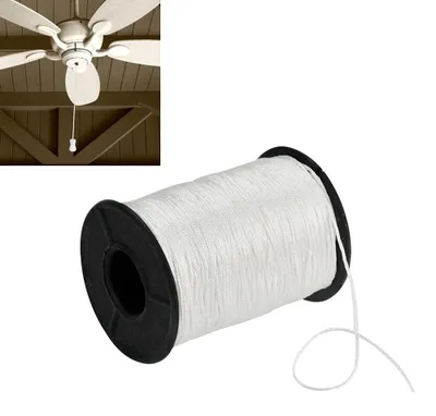 Immagine prodotto di 150 metri di corda intrecciata bianca per tende - corda da 1 mm per riparazioni di tende