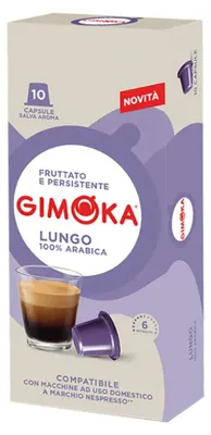 Zdjęcie produktu dla Lungo Gimoka kapsułki do Nespresso - 10 kapsułek