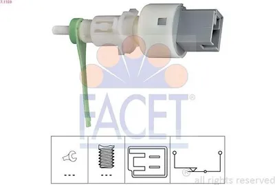 Produktbild von FACET Kupplungsschalter (GRA) 7.1159 für FIAT PUNTO (188) mechanisch