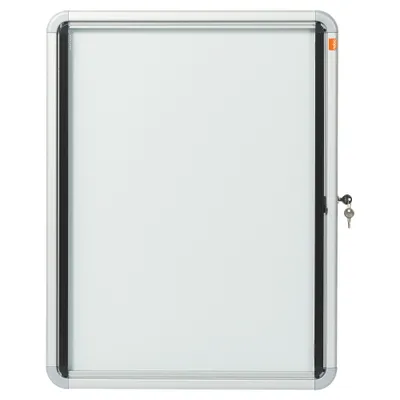 Produktbild von Nobo Schaukasten für den Innenbereich, magnetische Rückwand 4xA4, Drinnen, Silber, Weiß, Aluminium, Stahl, Standard, Schaukel