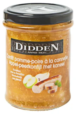 Immagine prodotto di Marmellata di mele e pere Didden alla cannella 220g – crema spalmabile con mela, pera e cannella