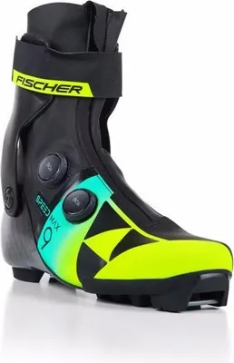 Produktbild von Fischer SPEEDMAX 9 SKATE RL BOA Unisex Langlaufschuhe Skating schwarz/gelb/türkis 43