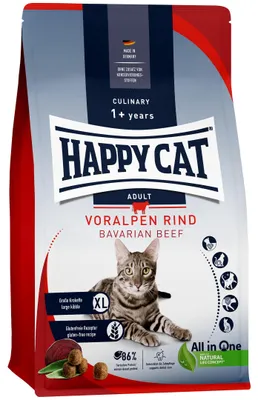 Produktbild von Happy Cat Culinary Adult Katzenfutter Voralpen-Rind glutenfrei, 1,3 kg