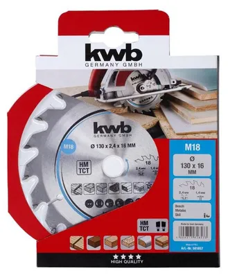 Productafbeelding van Cirkelzaagblad hm 130x16 18m I KWB
