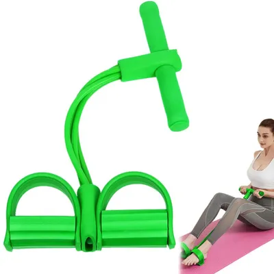 Produktbild von Multifunktions-Spannseil, Pedal-Widerstandsband, Bodybuilding Expander, Elastische Zugseil Trainingsgeräte, Leg Exerciser Pull Rope, Pedal Body Bauchtrainer, Resistance Bands Situps