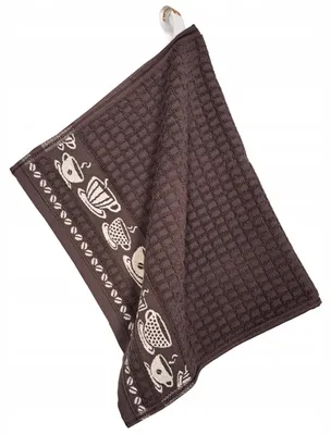 Produktbild von Zwoltex Küchentuch Baumwolle Waffeloptik 30x50 cm braun