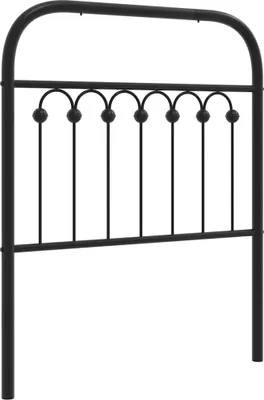 Zdjęcie produktu dla VidaXL 376626, Czarny, Stal, 75 cm, 800 mm, 100 cm, 30 mm