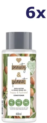 Produktbild von 6x Love Beauty & Planet Conditioner - Happy & Hydrated 400 ml