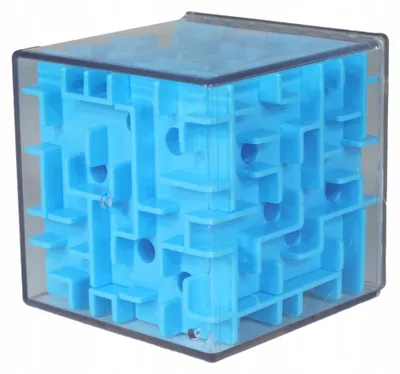 Produktbild von MoYu 3D Maze Würfel-Labyrinth Blau 60mm