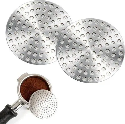 Zdjęcie produktu dla Dwa sztuki filtrów do kawy - 53 mm - filtry zapasowe - uchwyty do filtrów do kawy - wielokrotnego użytku - siatka ze stali nierdzewnej - trwałe - dripper do kawy - akcesoria do ekspresów do kawy - do uchwytów na filtry do kawy