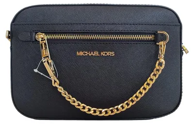 Produktbild von Michael Kors Women's Jet Set Item Large East West Chain Crossbody in Black, Styl