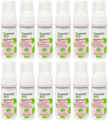 Produktbild von 12x Diadermine Reinigungsschaum ESSENTIEL BIO 150ml sanfte Reinigung erfrischte Haut