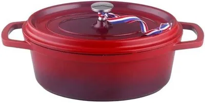 Obrázek produktu pro Ovalní hrnec Stoofpan, průměr 26 cm - Litý hliník s nepřilnavým povrchem, vhodný pro všechny typy sporáků