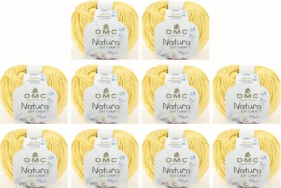 Immagine prodotto di 10x DMC Natura Just Cotone - filo morbido e opaco in 100% cotone pettinato, 302, (Colore N16)