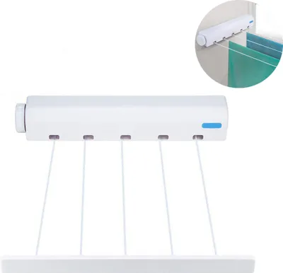 Automatische Wäscheleine 15m - Einziehbare Trockenleine Für Balkon & Garten