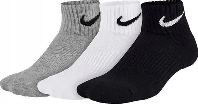 Produktbild von Socken Nike Performance Cushioned Quarter 3Er-Pack, Mehrfarbig, Größe S (34-38)