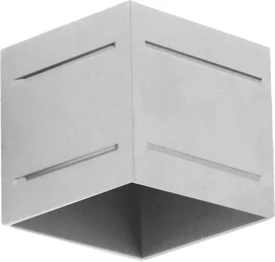 Zdjęcie produktu dla Kinkiet QUADO szary 1xG9x40W metal wym:10x10x10cm IP20 Lampex