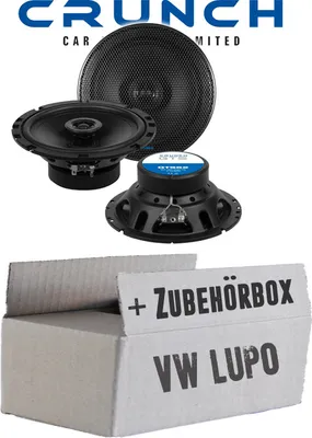 Produktbild von VW Lupo Front - Lautsprecher Boxen Crunch GTS62 - 16,5cm 2-Wege Koax GTS 62 Auto Einbauzubehör - Einbauset