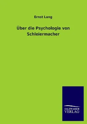 Produktbild von Über die Psychologie von Schleiermacher
