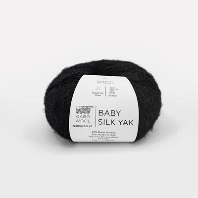Zdjęcie produktu dla Włóczka Gabo Wool Baby Silk Yak 9500 / czerń
